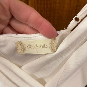 Simple summer white dress